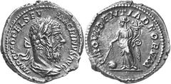 Roman Coins Macrinus Estimate: CHF 250.00 Macrinus, 217-218. Denarius (Silver, 3.95 g 12), March-July 218. IMP C M OPEL SEV MACRINVS AVG Laureate and draped bust of Macrinus to right. Rev. PROVIDENTIA