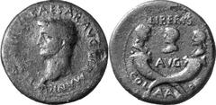 Patrae (Patrai, Patras) The Roman Colonial coinage of Patrae Estimate: CHF 1'200.00 As (AE, 13.35 g, 29 mm, 10), c. early-mid 40s. T[I CLAVDIVS] CAESAR AVG GERMANICV Bare head of Claudius to left. Rev
