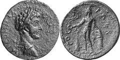 Patrae (Patrai, Patras) The Roman Colonial coinage of Patrae Estimate: CHF 325.00 2 Assaria (AE, 9.34 g, 27.5 mm, 3), c. early – mid 180s. IMP COMMODVS ANTO AVG Laureate and cuirassed bust of Commodus