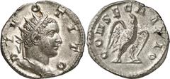 Roman Coins Roman Coins Estimate: CHF 250.00 Divus Titus. Antoninianus (Silver, 3.18 g 12), struck under Trajan Decius in 250/1. DIVO TITO Radiate head of Titus to right. Rev. CONSECRATIO Eagle standi