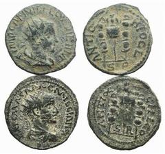 Lot of 2 Æ Roman Provincial coins, including Pisidia, Antioch (Aemilian and Volusian). LOT SOLD AS IS, NO RETURNS