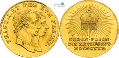 Austrian Empire | Kaisertum Österreich Ferdinand I of Austria, Austrian Empire Gold token (Ducat). Coronation of the Hungarian king in Pressburg. Vienna. Remains of mint lustre in the fields. Rare! Fe