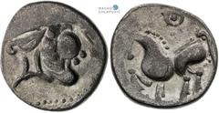 Celts | Kelten Pannonia and Balkan, Celts Tetradrachm . Kugelwange type Light traces of corrosion. Pannonien und Balkan, Kelten Tetradrachme . Typ Kugelwange Kleine Korrosionsspuren. Panonie a Balkán,