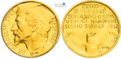 Czechoslovakia (1918-1939), Period after 1918 Gold medal 1932 (Ducat). Anniversary of the birth of Dr. Miroslav Tyrš - the founder of the Sokol movement. Kremnitz. Tschechoslowakei (1918-1939), Zeitra