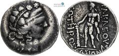 Pannonia and Balkan, Celts Tetradrachm. Thasos imitation Pannonien und Balkan, Kelten Tetradrachme. Imitation Thasos Panonie a Balkán, Kelti Tetradrachma. Imitace Thasos 16,68 g, 32-33 mm, Ag, VF / VF