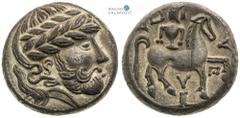 Celts | Kelten Southern Slovakia / Northern Hungary, Celts Tetradrachm (3rd/2nd century BC). Y on pedestal type. Highly collectible piece with beautiful patina. Light traces of corrosion. Südslowakei 