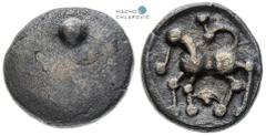 Bohemia or Moravia, Celts. Obol (2nd century BC). Bi type. Böhmen oder Mähren, Kelten. Obol (2. Jh. v. Chr.). Typ Bi. Čechy nebo Morava, Kelti. Obol (2. stol. př. Kr.). Typ Bi. 0,58 g, 9-10 mm, Ag, Pa