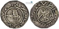 Bohemia | Böhmen Soběslav. Bohemia. Denar. The denar of Soběslav Slavníkovec combines political power and deep religious symbolism in the Czech lands of the 10th century. The obverse side of the coin 