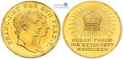 Austrian Empire | Kaisertum Österreich Ferdinand I of Austria. Austrian Empire. Gold Token 1830 (Ducat). Coronation of hungarian king in Pressburg. Highly collectible piece with mirror-like lustre in 