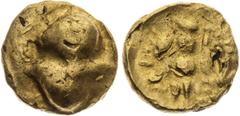 Celtic coins, Ancient coins 1/8 Stater, Athena Alkidemos type. Moravia / Lower Austria. Boii Findings: Morava, Hradiste Stradonice (CZ). Roseldorf (AUS). Kelten, Antike Münzen 1/8 Stater, Typ Athena A