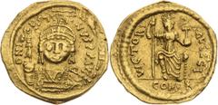 Byzantine Empire, Ancient coins Solidus 565 - 578 A.D., Justin II - Byzantine Emperor between 565 - 578 A.D. Byzantinisches Reich, Antike Münzen Solidus 565 - 578 A.D., Justinus II. - Byzantinische Ka