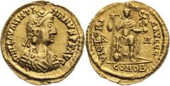 Valentinianus III, Roman Empire Solidus (425 - 455) Valentinianus III., Römische Kaiserzeit Solidus (425 - 455) Valentinianus III., Římske císařství Solidus (425 - 455) Konstantinopol / Constantinople