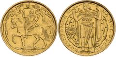 Medaile / Medals / Medaillen Medals Gold Medal 1929 (Ducat), Millenium of St. Wenceslaus Mintage 1 631 pcs. Medaillen Goldmedaille 1929 (Dukat), Millennium von St. Wenzel Auflage 1 631 Stk. Medailová 