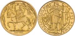 Medaile / Medals / Medaillen Medals Gold Medal 1929/1973 (Ducat), Millenium of St. Wenceslaus Rare! Medaillen Goldmedaille 1929/1973 (Dukat), Millennium von St. Wenzel Selten! Medailová tvorba Zlatá m