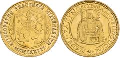 Medaile / Medals / Medaillen Medals Gold Medal 1973 (Ducat), Millenium of the Prague Bishopric Initiator of this mintage from Stuttgart was the czech emigrant. Minted in the state Mint of FRG in Stutt