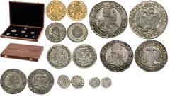 House of Habsburg / RDR Rudolph II, House of Habsburg Coins of Rudolph II (8 pcs), The collection contains all basic nominal values minted in Kremnitz and used in our territory during the reign of Rud