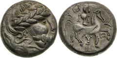 Celts / Kelten Southern Slovakia / Northern Hungary, Celts Tetradrachm , Y auf Postament type Contemporary scratch. Südslowakei / Nordungarn, Kelten Tetradrachme , Typ Y auf Postament Zeitgenössischer