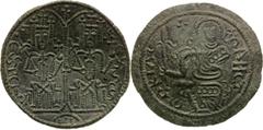 Béla III of Hungary, Arpad Dynasty Follis Chaura's mark. Béla III. ( Ungarn ), Arpaden Follis Belo III., Arpadovci Follis Chaurova zn. 2,57 g, 26-27 mm, Ae, Huszár 72, About EF / VF
