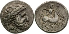 Celts / Kelten Southern Slovakia / Northern Hungary, Celts Tetradrachm (3rd/2nd century BC), Audoleonmonogramm type Südslowakei / Nordungarn, Kelten Tetradrachme (3./2. Jh. v. Chr.), Typ Audoleonmonog