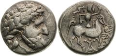 Celts / Kelten Southern Slovakia / Northern Hungary, Celts Tetradrachm (3rd/2nd century BC), Audoleonmonogramm type Südslowakei / Nordungarn, Kelten Tetradrachme (3./2. Jh. v. Chr.), Typ Audoleonmonog