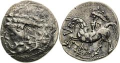 Celts / Kelten Pannonia and Balkan, Celts Tetradrachm , Zopfreiter type Double struck Pannonien und Balkan, Kelten Tetradrachme , Typ Zopfreiter Doppelschlag Panonie a Balkán, Kelti Tetradrachma , Typ