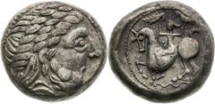 Celts / Kelten Serbia, Scordisci, Celts Tetradrachm (3rd/2nd century BC), Helmschweifreiter type Light traces of corrosion Rare! Serbien, Skordisker, Kelten Tetradrachme (3./2. Jh. v. Chr.), Typ Helms