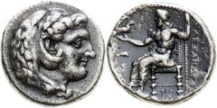Ancient Greece / Griechenland Macedonia, Ancient Greece Tetradrachm , Alexander III (336-323 BC) Lacquered (?) Makedonien, Griechenland Tetradrachme , Alexander III. (336-323 v. Chr.) Lackiert (?) Mak