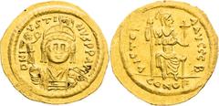 Byzantine Empire | Byzantinisches Reich Justin II, Byzantine Empire Solidus (567-578). Officina B. Constantinople. Justin II., Byzantinisches Reich Solidus (567-578). Offizin B. Konstantinopel. Justin