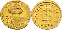 Byzantine Empire | Byzantinisches Reich Constans II, Byzantine Empire Solidus (651-654). Officina S. Constantinople. Little scratches. Konstans II., Byzantinisches Reich Solidus (651-654). Offizin S. 