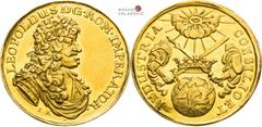 Joseph I - Medaillen und Jetonen Joseph I, House of Habsburg Gold medal (1690) (3 Ducat). Coronation of the roman king in Augsburg. Breslau. Extremely rare! Joseph I., RDR Goldmedaille (1690) (3 Dukat