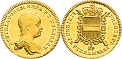 House of Habsburg | RDR Maria Theresa, House of Habsburg Gold Token 1741 (1/2 Ducat). Birth of the archduke Joseph Maria Theresia, RDR Goldjeton 1741 (1/2 Dukat). Geburt von Erzherzog Joseph Marie Ter