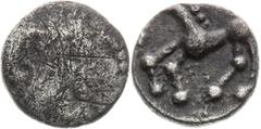 Celts | Kelten Moravia, Celts Obol (2nd/1st century BC). Karlstein type Mähren, Kelten Obol (2./1. Jh. v. Chr.). Typ Karlstein Morava, Kelti Obol (2./1. stol. př. Kr.). Typ Karlstein 0,3 g, 7 mm, Ag, 