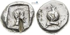 Ancient Greece | Antikes Griechenland Pamphilia - Side, Ancient Greece Stater (460–410 BC) Test cut. Pamphilia - Side, Antikes Griechenland Stater (460–410 v. Chr.) Prüfhieb. Pamphilia - Side, Starove