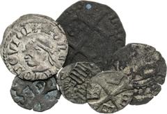 Hungary - Elected Kings | Ungarn - gewählte Könige Mixed lots, Hungary - Elected Kings Coins (6 pcs). 2x denar, 2x parvus, 2x obol Konvolute, Ungarn - gewählte Könige Münzen (6 Stk). 2x Denar, 2x Parv