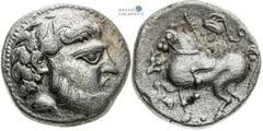 Celts | Kelten Pannonia and Balkan, Celts Tetradrachm. Baumreiter type Traces of corrosion. Pannonien und Balkan, Kelten Tetradrachme. Typ Baumreiter Korrosionsspuren. Panonie a Balkán, Kelti Tetradra