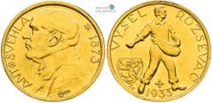 Czechoslovakia after 1918 | Tschechoslowakei nach 1918 Czechoslovakia (1918-1939), Period after 1918 Gold medal 1933 (Ducat). Antonín Švehla - 60th Birthday. Kremnitz. Rare! Tschechoslowakei (1918-193