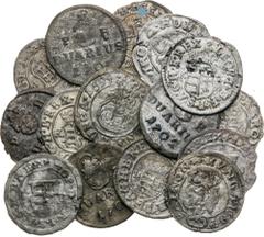House of Habsburg | RDR Mixed lots, House of Habsburg Silver coins (15 pcs). Denar (10x) + Duarius (5x). Kremnitz. Konvolute, RDR Silber Münzen (15 Stk). Denar (10x) + Duarius (5x). Kremnitz. Konvolut