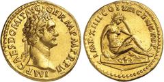 MONNAIES ROMAINES Domitien (81-96) Aureus - Rome (87). Rare - Léger et ancien nettoyage. Exemplaire de la vente Chaponnière & Firmenich 8 du 5 juillet 2017, N°49. 7.47g - Cal. 882 Superbe - AU Tacitus