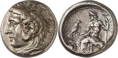 Celtic & Greek Royaume de Macédoine - Philippe III Arrhidée (323-317) Frappé sous Antipater ou Polyperchon. Tétradrachme - Pella (c. 323-317/8). Très rare avec la tête à gauche. Exemplaire de la vente