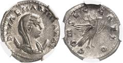 Roman Coins Mariniane - Antoninien - Rome (257). Magnifique exemplaire. 3.84g - C. 4 - RIC V 4 Superbe - NGC AU (4/5 et 3/5) The coinage at her effigy is always in the name of Diva Mariniana, which su