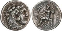 GREEK COINS GREEK COINS Ancient Greece Tetradracma. 312-280 a.C. SELEUCO I NIKATOR. REINO SELÉUCIDA. Anv.: Cabeza de Hércules con piel de león a derecha. Rev.: Zeus entronizado a izquierda, alrededor 