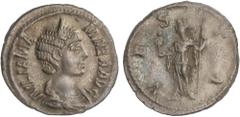 ROMAN COINS: ROMAN EMPIRE Roman Coins Denario. 235 d.C. JULIA MAMAEA. Anv.: IVLIA MAMAEA AVG. Busto diademado a derecha. Rev.: VESTA. Vesta en pie a izquierda. 2,74 grs. AR. C-81; RIC-360; BMC-381. EB