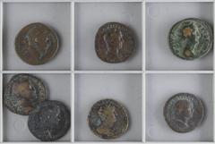 ROMAN COINS: ROMAN EMPIRE Lots and Collections Lote 7 monedas As y Dupondio. VARIOS EMPERADORES. AE. Todas diferentes. A EXAMINAR. BC a MBC-.