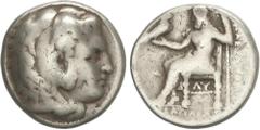 GREEK COINS Ancient Greece Tetradracma. 305-297 a.C. SELEUkO I NIKATOR. REINO SELEÚCIDA. Anv.: Cabeza de Hércules con piel de león a derecha. Rev.: Zeus entronizado a izquierda, detrás leyenda, delant