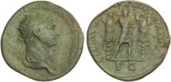 ROMAN COINS: ROMAN EMPIRE Roman Coins Dupondio. 114-117 d.C. TRAJANO. Anv.: IMP. (CAES. NER. TRAIANO OPTIMO) AVG. GER. DAC. (PARTHICO P. M. TR. P. COS. VI P. P.). Busto radiado a derecha. Rev.: SENATV