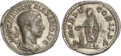 ROMAN COINS: ROMAN EMPIRE Roman Coins Denario. 222-228 d.C. ALEJANDRO SEVERO. Anv.: IMP. C. M. AVR. SEV. ALEXAND. AVG. Busto laureado a derecha. Rev.: P. M. TR. P. V. COS. II. P. P. Alejandro Severo s