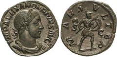 ROMAN COINS: ROMAN EMPIRE Roman Coins Sestercio. 232 d.C. ALEJANDRO SEVERO. Anv.: IMP. ALEXANDER PIVS AVG. Busto laureado a derecha. Rev.: MARS VLTOR S. C. Marte en marcha a derecha con lanza y escudo