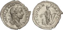 ROMAN COINS: ROMAN EMPIRE Roman Coins Denario. 231-235 d.C. ALEJANDRO SEVERO. Anv.: IMP. ALEXANDER PIVS AVG. Busto laureado a derecha. Rev.: PROVIDENTIA AVG. Annona en pie a izquierda con espigas y an