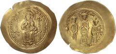BYZANTINE COINS Byzantine Coins Histamenón Nomisma. 1067 d.C. EUDOCIA. CONSTANTINOPLA. Anv.: Cristo entronizado de frente. Rev.: Eudocia entre Miguel VII y Constancio, todos de pie. 4,33 grs. AU. RARA