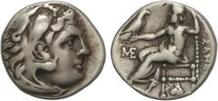 GREEK COINS Ancient Greece Dracma. 336-323 a.C. ALEJANDRO MAGNO. MACEDONIA. Anv.: Cabeza de Hércules con piel de león a derecha. Rev.: Zeus entronizado a izquierda, detrás leyenda, delante ME, debajo 